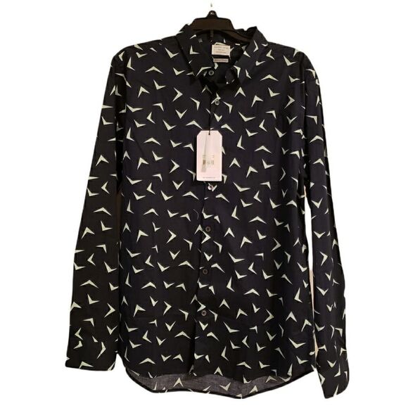 7 Diamonds Button Boomerang Down Dress Shirt - Picture 1 of 4